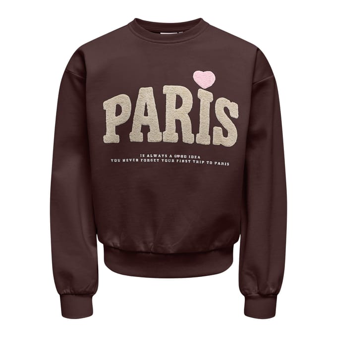 ONLY - KOGNAOMIE LS BOXY O-NECK PRINTED SWT Dames Trui