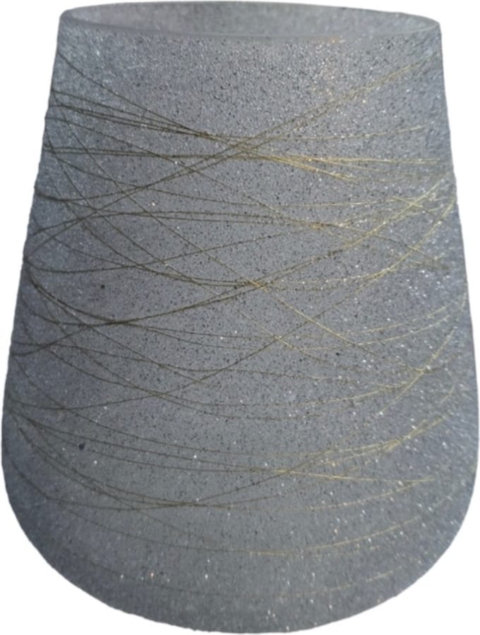 Mica Decorations Windlicht  l.grijs H16 x D15cm
