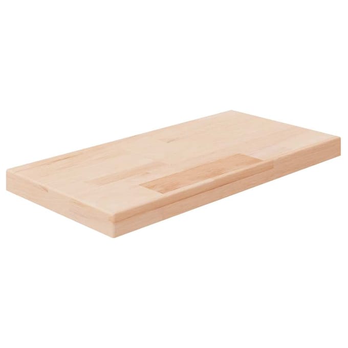 vidaXL - Plank - 40x20x2,5 - cm - onbehandeld - massief - eikenhout