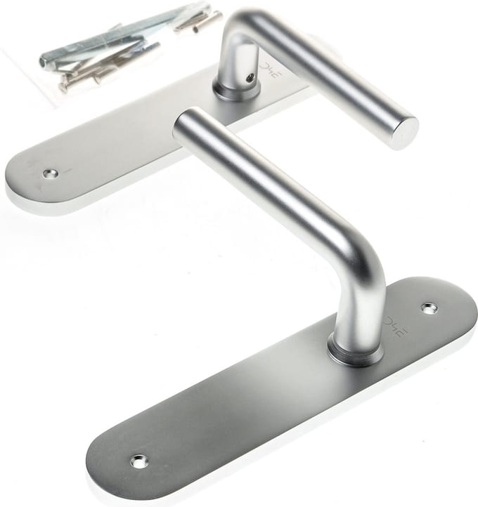 Deurkrukgarn.alum.L-model F1 afgerond blind