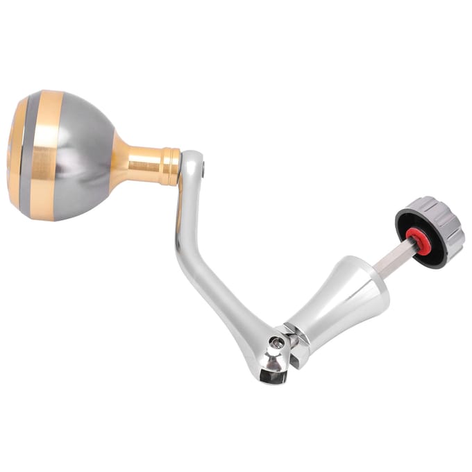 Moulinet Spinning à Bras Oscillant Pliant Moulinets de Pêche Longue Distance Accessoires Poignée à Bascule M white
