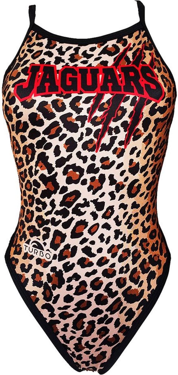 Turbo Leo Print Zwemkleding Zwart L Vrouw
