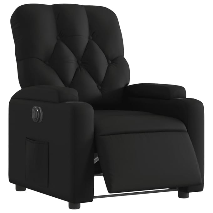 vidaXL - Fauteuil - elektrisch - verstelbaar - kunstleer - zwart