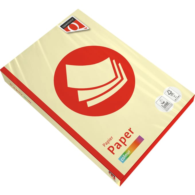 Kopieerpapier Quantore Colour A4 160gr kanariegeel 250 vel
