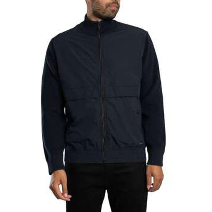 Regular fit gebreid jack van katoenmix model 'Kobello'