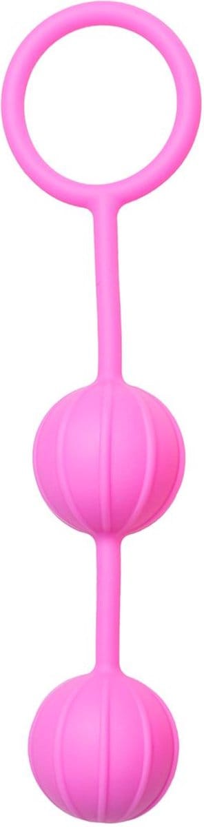 Vaginale Balletjes Verticale Ribbels - Roze