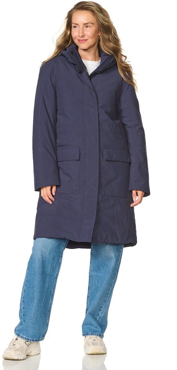 Happy Rainy Days Lange Regenjas Dames Aspen Donkerblauw