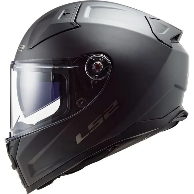 LS2 Ff811 Vector II Solid Mat Zwart Integraalhelm - Helm
