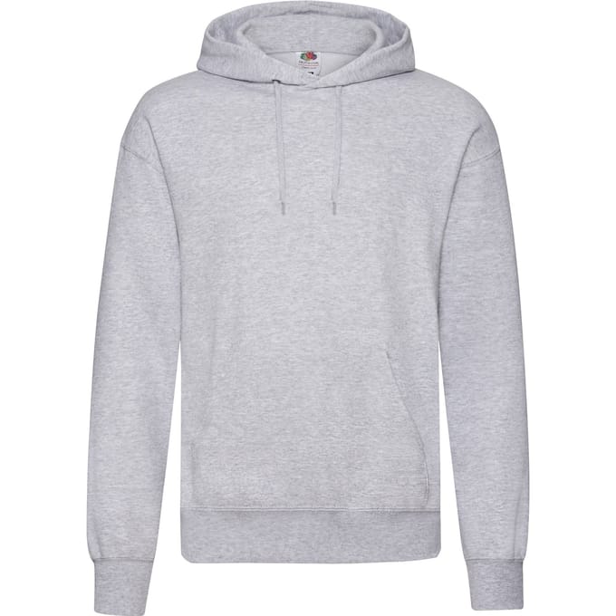 Fruit Of The Loom Heren Sweatshirt Met Capuchon / Hoodie (Heather Grijs)