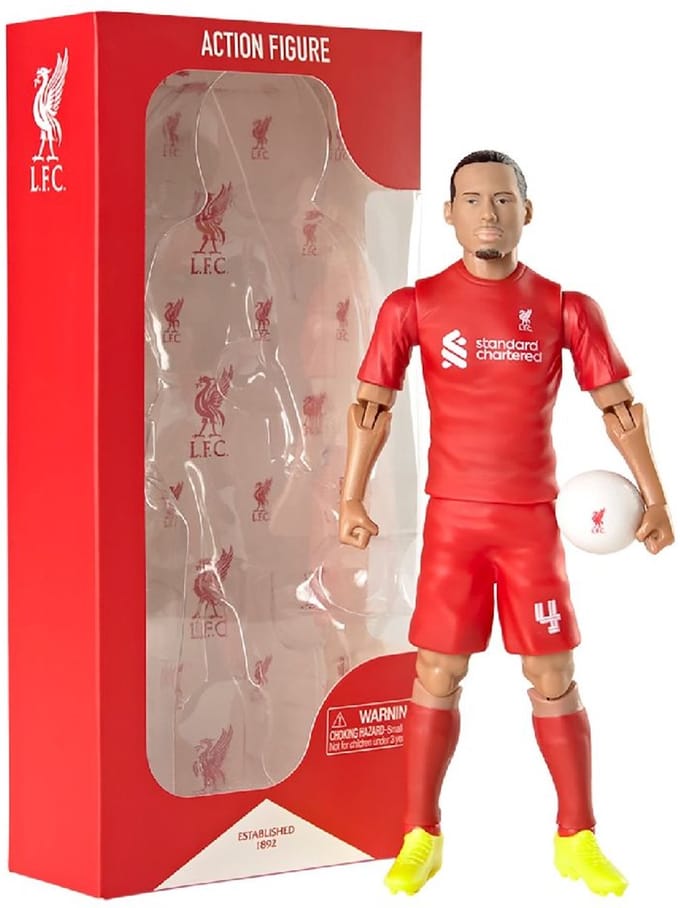 Voetbalfiguur Liverpool Virgil Van Dijk 20cm actiefiguur speelgoed.