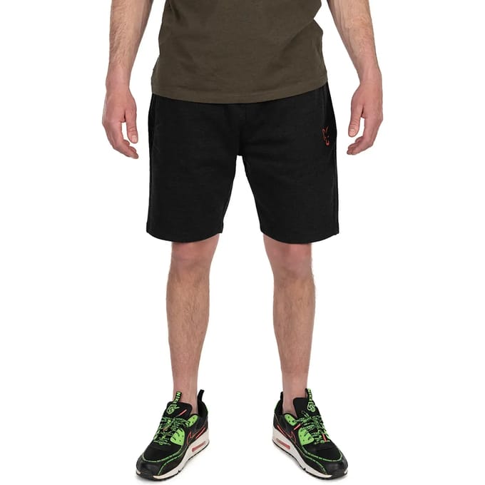 Fox Collection Lightweight Jogger Short Black & Orange Small