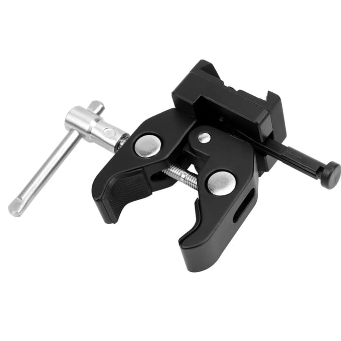 Camera V-Mount Batterijklem Adapterplaat voor Montage op Lichtstatief Bureau black