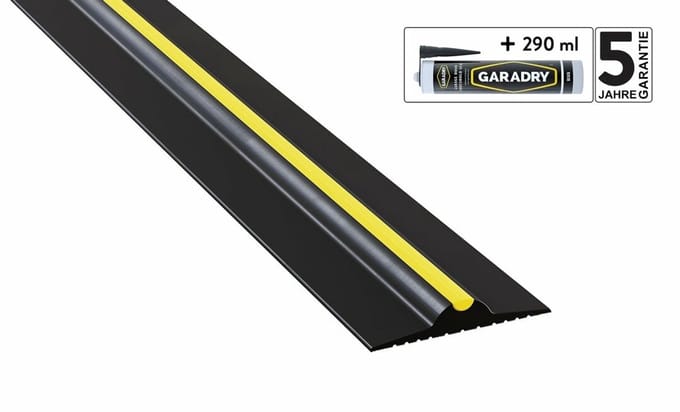 Garadry - Drempelprofiel garagedeur - 1,5cm hoog - lengte 3,12m