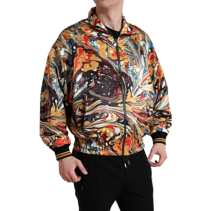Casual Jack Marmer Print Bomberjack