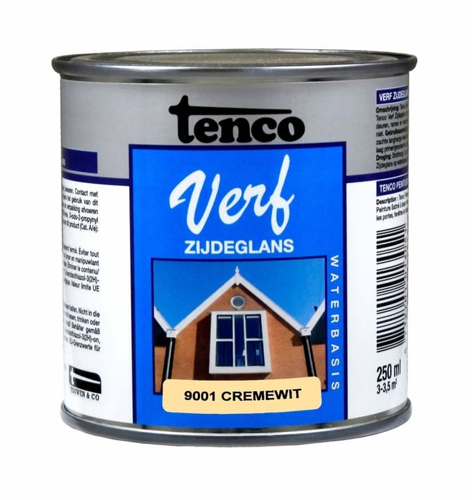 TENCO VERF WB ZG RAL CREMEWIT 9001
