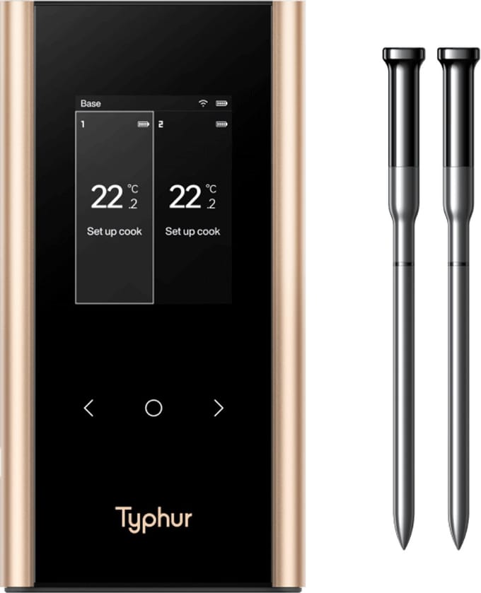 Typhur Sync Gold Dual - Wireless Thermometer - Sub 1GH - Bluetooth - Wifi