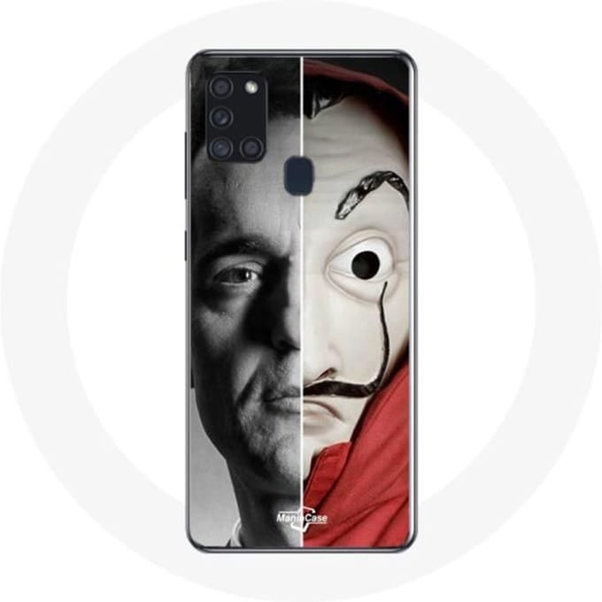 Samsung Galaxy A21S Hoesje La casa de papel Berlin Mask Split