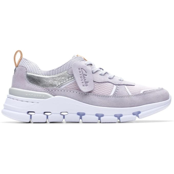 Clarks Nature X Cove - dames sneaker - Paars - maat 37 (EU) 4 (UK)