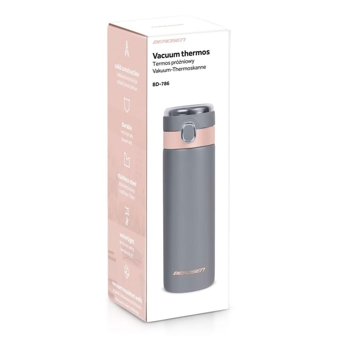 Vacuüm thermoskan - 450 ml - BD-786 - grijs