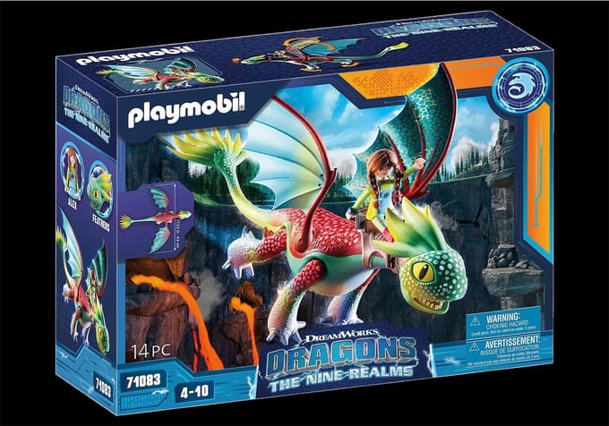 PLAYMOBIL How To Train Your Dragon Dragons: The Nine Realms - Feathers & Alex - 71083