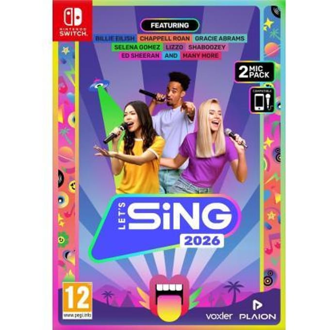 Nintendo Switch Switch Let's Sing 2026 + 2 Microfonen UK Games