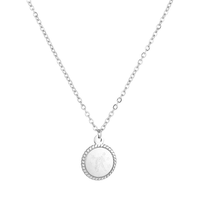 Horoscoop-Ketting-Waterman-Zilver