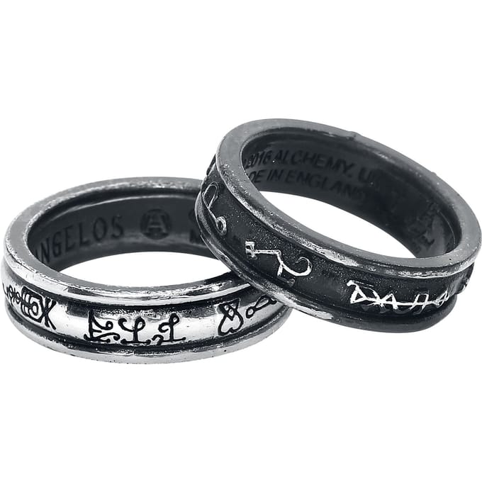 Alchemy Gothic - Gothic Ring - Demons and Angels - voor Vrouwen - standaard