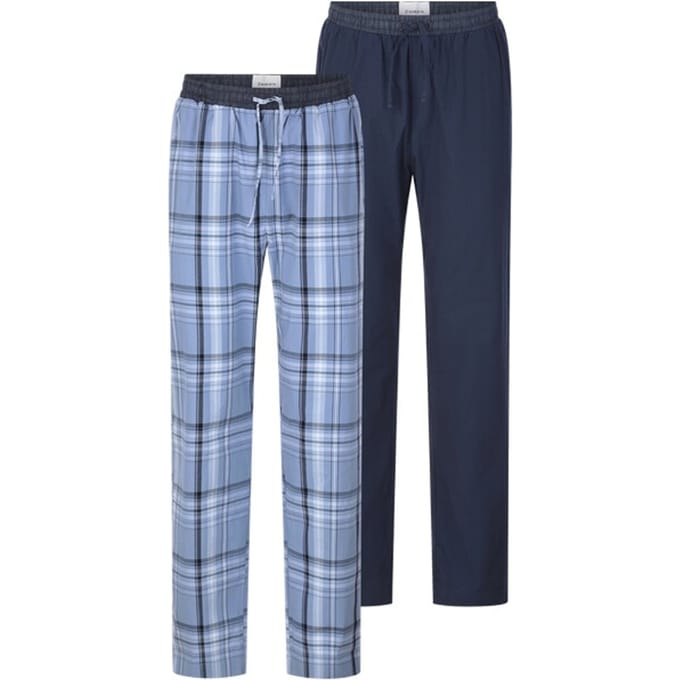 Babista herren Pyjamabroeken, Set Van 2 - 64/66 - blauw - Plus Size