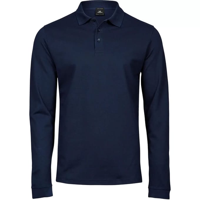 Tee Jays - Men´s Luxury Stretch Long Sleeve Polo - Navy - S