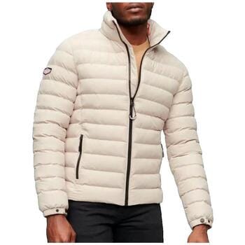 Superdry Fuji Bedrukte Gewatteerde Jas Beige Grootte: S