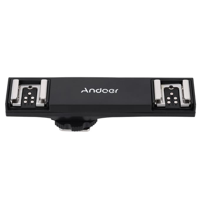 E-TTL Dual Hot-Shoe Flash Speedlite Light Bracket Splitter voor Canon-camera