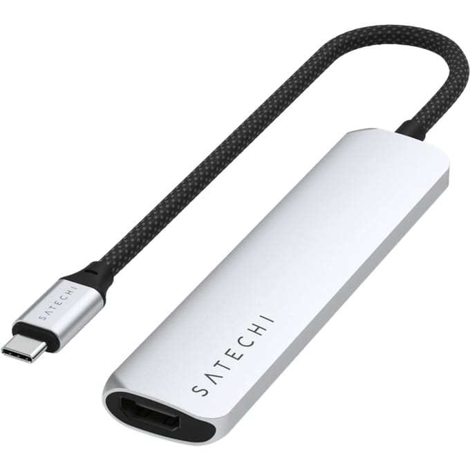 Satechi Type C Slim Multi-Port Adapter V2 Space Grey