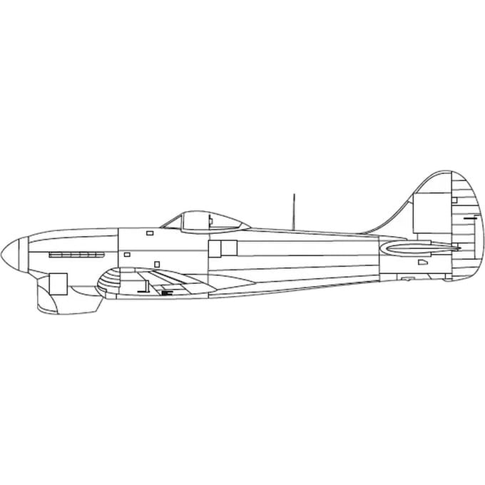 KP Models Hawker Tempest Joypack Plastic Modelbouwkit KPMJ7205 1/72 Mk.V (Vliegtuig) white