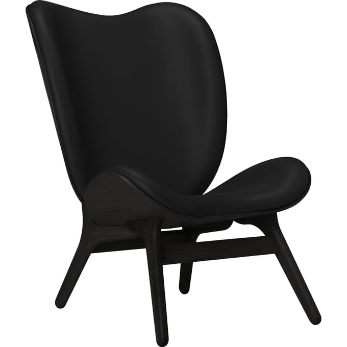 UMAGE A Conversation Piece Highback Fauteuil - eiken zwart - Leder Hope black