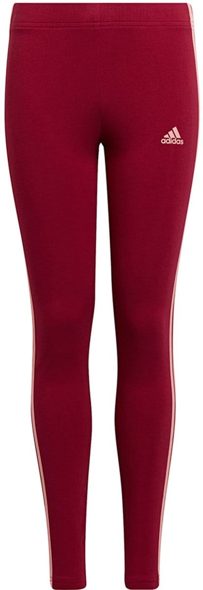 adidas Legging Kinderen Essentials 3-Stripes Leggings Rood - Maat 152cm