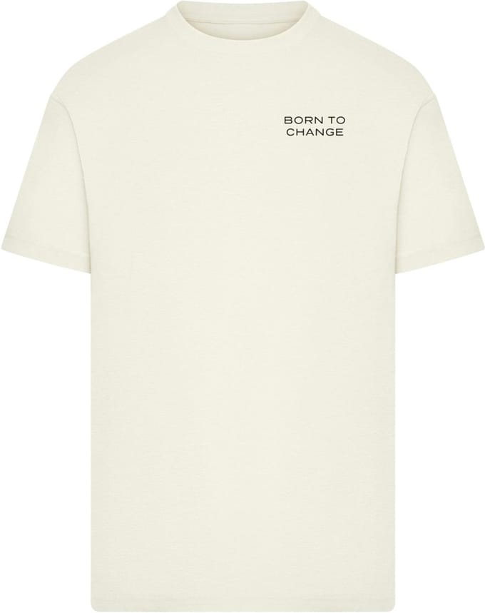 Mister Tee - Born To Change Heren Tshirt - S - Creme