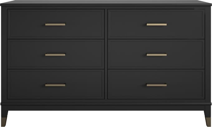 Westerleigh-Commode - 6-laden - Zwart