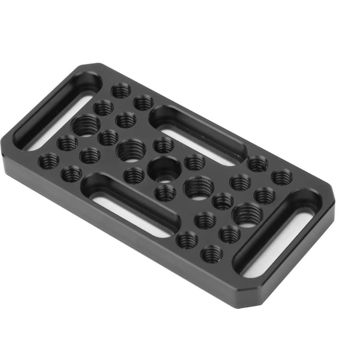 Aluminiumlegering Video Switching Kaas Uitbreidingsplaat Camera Easy Plate voor DSLR Camera black