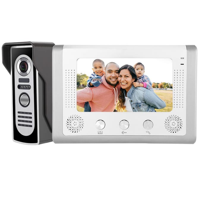 7-inch Bedraad Kleuren TFT-LCD Scherm IR Nachtzicht Video Intercom Deurbel Deur Telefoon
