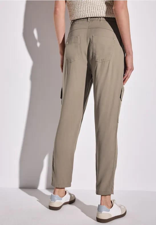 Paperbag broek in cargolook