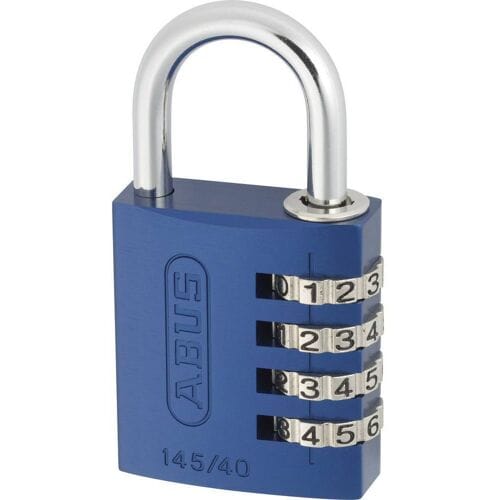 ABUS ABVS48807 Hangslot 41.5 mm Blauw Cijferslot