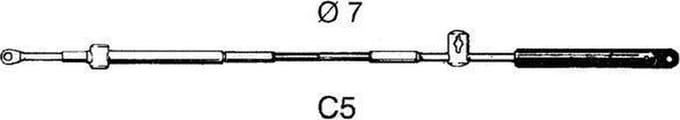 Ultraflex Afstandbedieningskabel C5 3.7 mtr