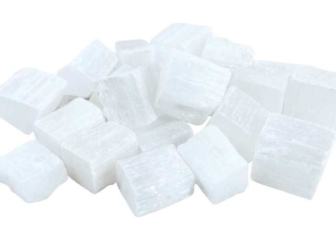 Seleniet Stukken (1,5 - 5cm) Wit - Gezaagd - Voordeelzak van 1kg