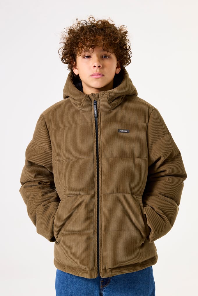 Velours Hooded Jacket Kinderen Garcia