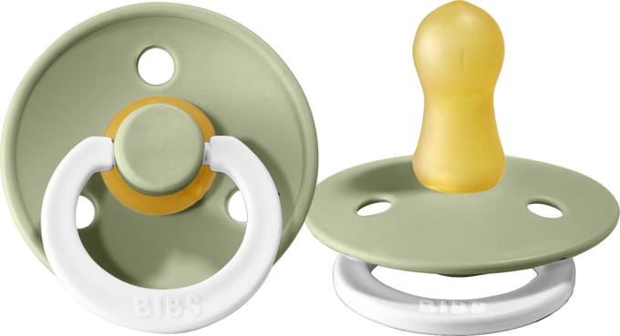 BiBs Glow In The Dark Fopspeen - Rond - 0-6 Mnd - Sage