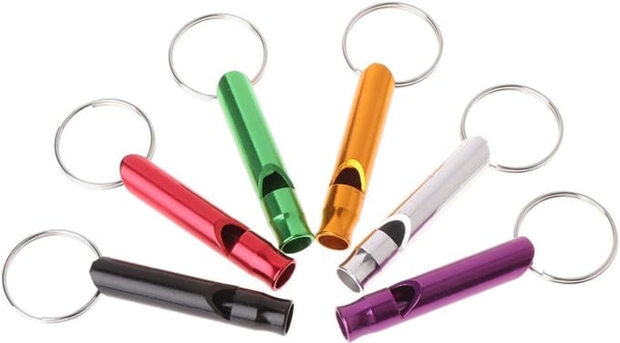 Multicolor Ultrasone Hond Training Fluitjes - Set van 6 Fluitjes Voor Grote en Kleine Honden