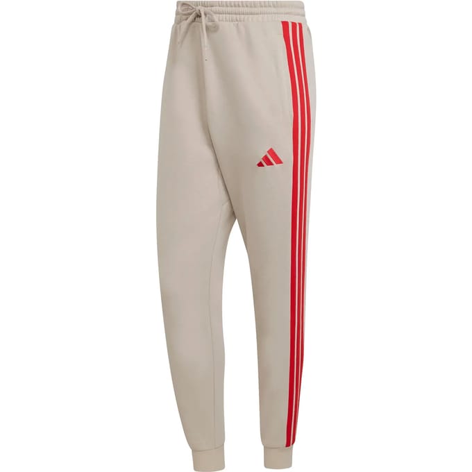 Adidas Essentials 3 Stripes Fleece Joggers Beige L / Regular Man