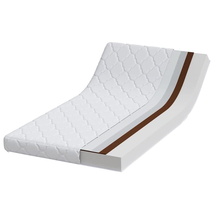 vidaXL - Matras - Wit - 80 - x - 160 - cm - Jacquard - stof