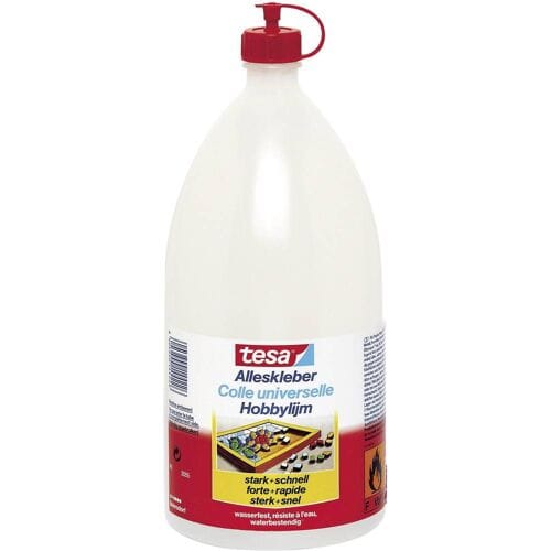 Tesa Hobbylijm - 1750 gram - transparant - alleslijm - knutsellijm - knutselbenodigdheden