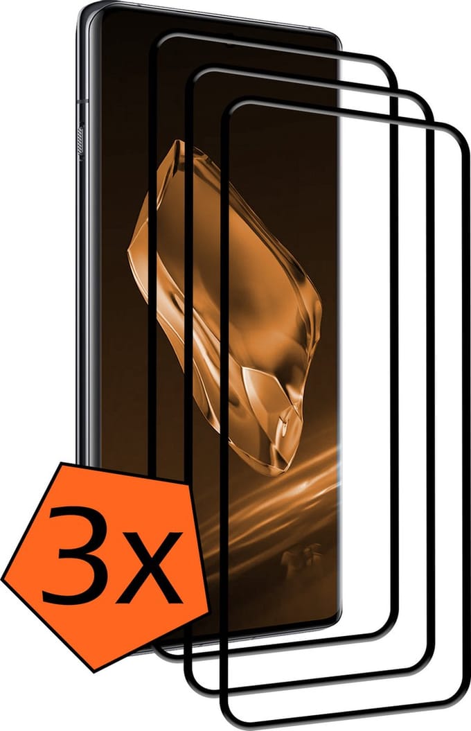 Screenprotector - 3 Stuks - Geschikt voor OnePlus 12 - Full Cover - Gehard Glas - Beschermglas - Tempered Glass - Screen Protector